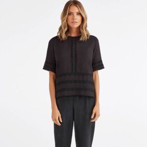 Vetta Capsule Lace Blouse in Black XL - SOLD OUT